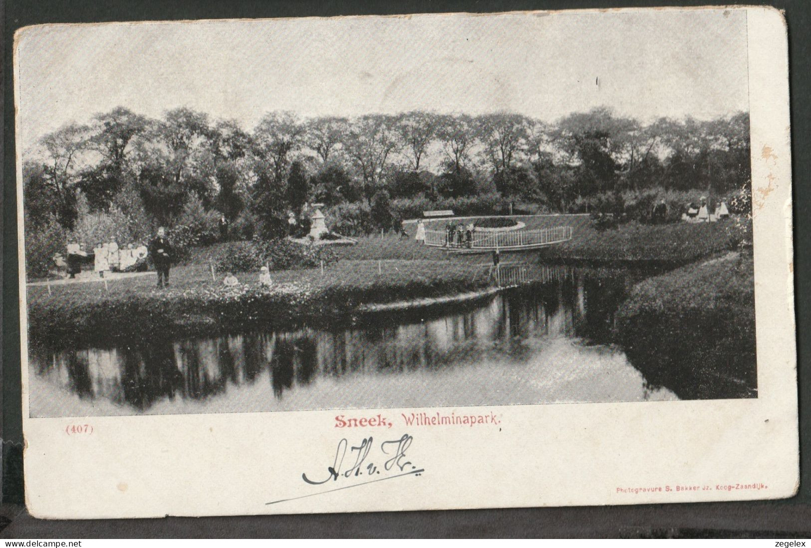Sneek 1902 (!) Wilhelminapark - Sneek