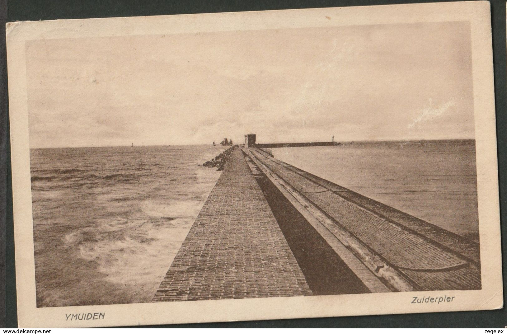 IJmuiden, Zuiderpier 1922 - IJmuiden