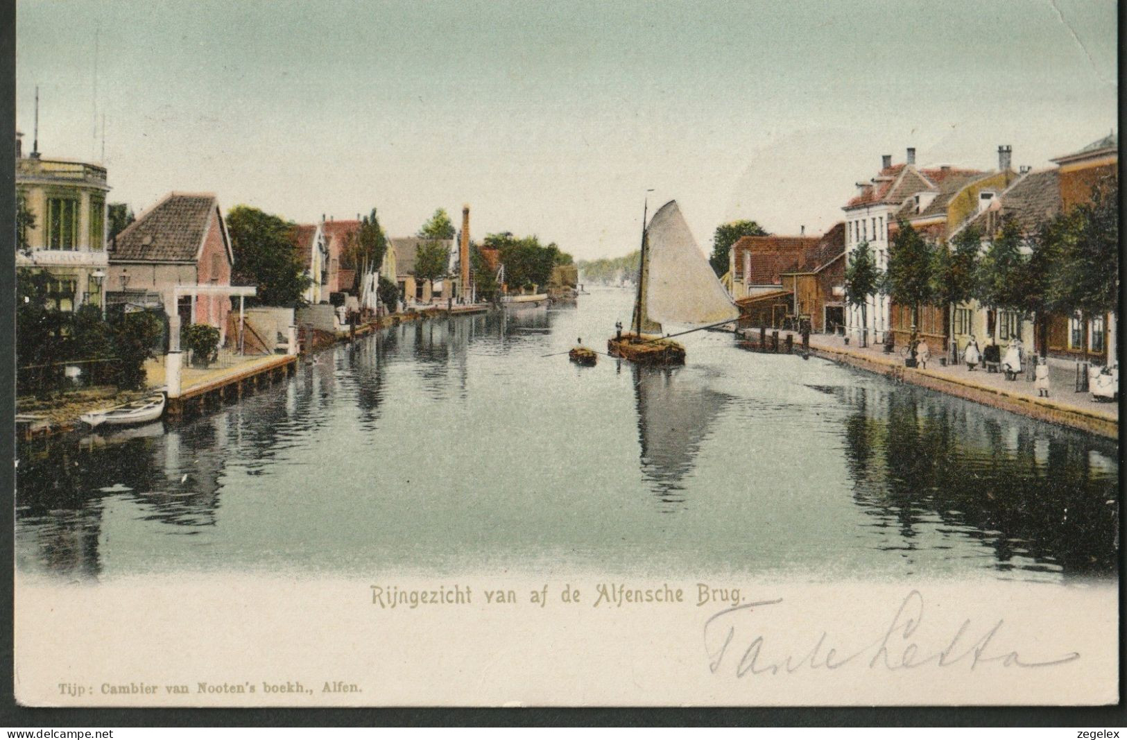 Alphen 1906 Rijngezicht Vanaf De Alphensche Brug - Alphen A/d Rijn