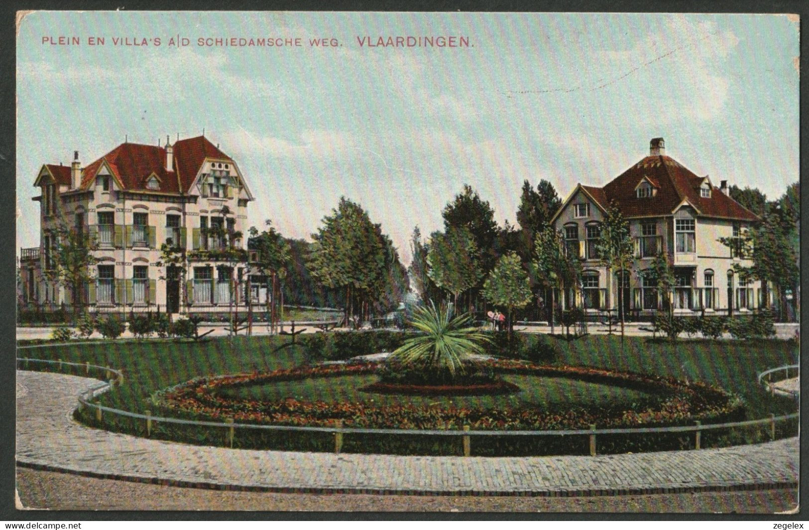 Vlaardingen 1912 - Plein En Villa's A/d Schiedamsche Weg - Vlaardingen