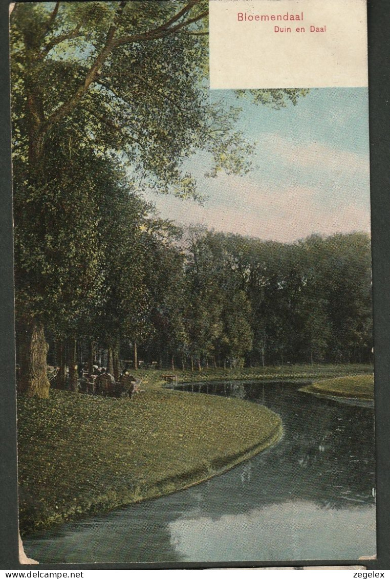 Bloemendaal 1911 - Terrasje  Aan Het Water In Duin En Daal - Bloemendaal