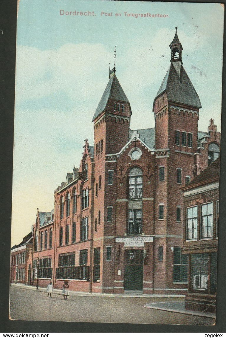 Dordrecht 1910 - Post En Telegraafkantoor - Dordrecht