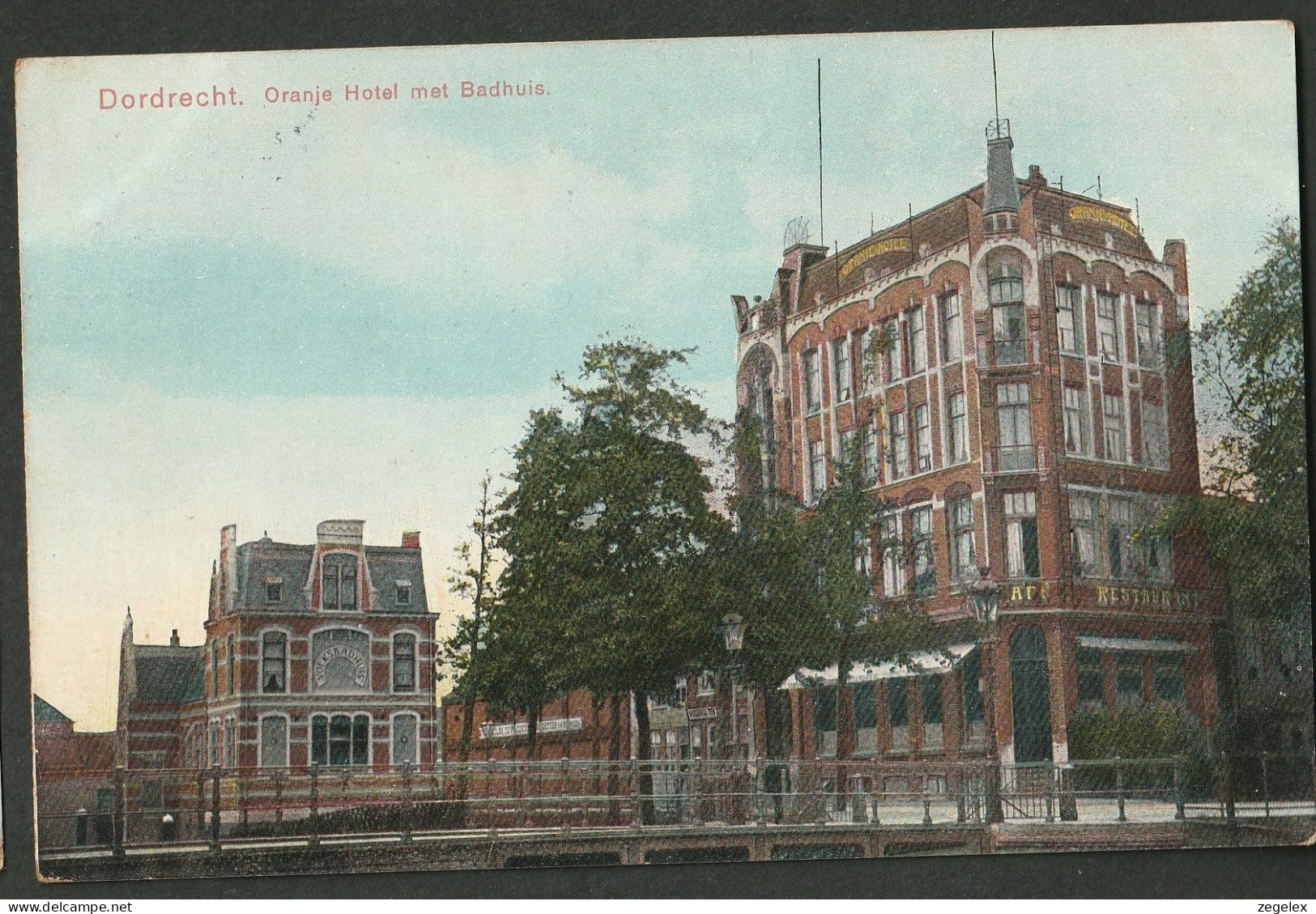 Dordrecht Rond 1910 - Oranjehotel Met Badhuis - "volksbadhuis" - Dordrecht