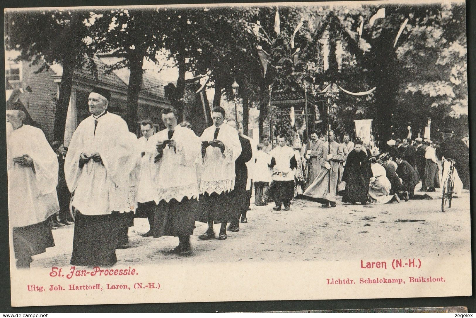 Laren (NH) Rond 1917 - Sint-Jan Processie - Uniek - Laren (NH)