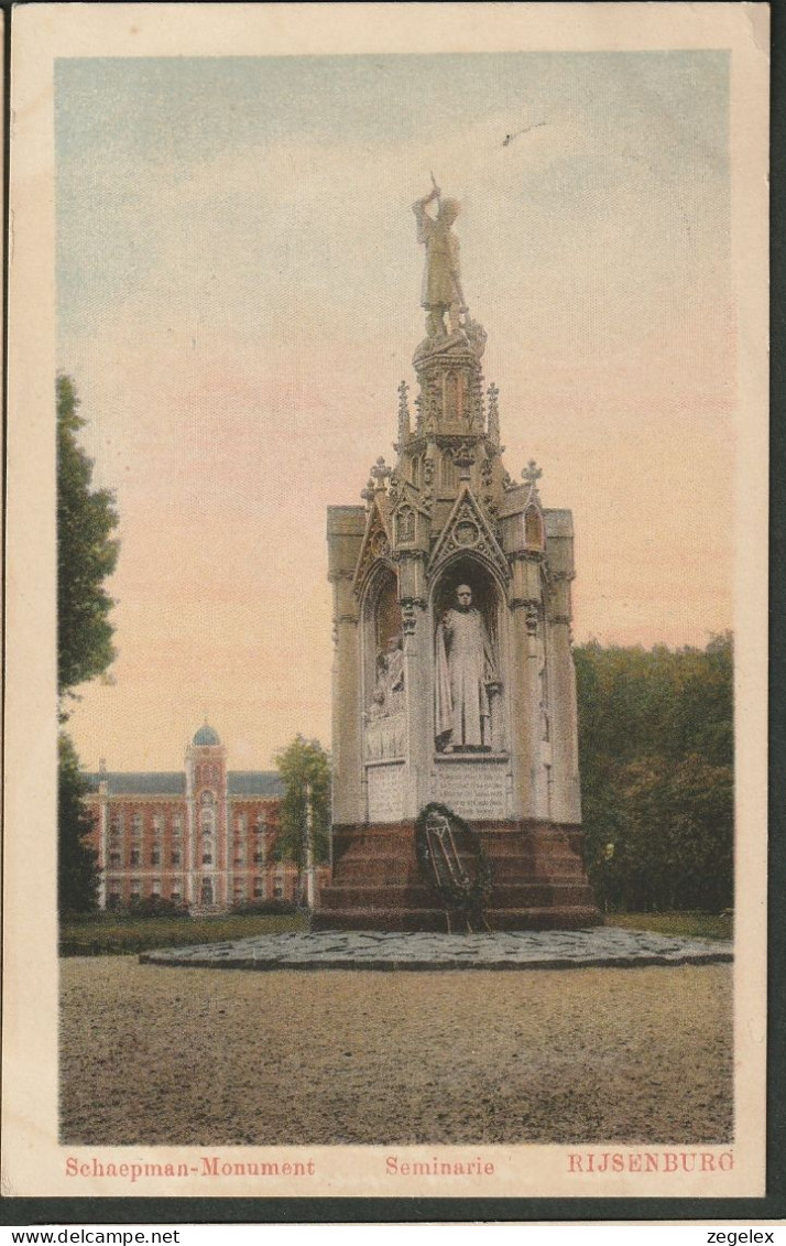 Rijsenburg 1919 (Driebergen) Seminarie - Schaepman Monument - Driebergen – Rijsenburg