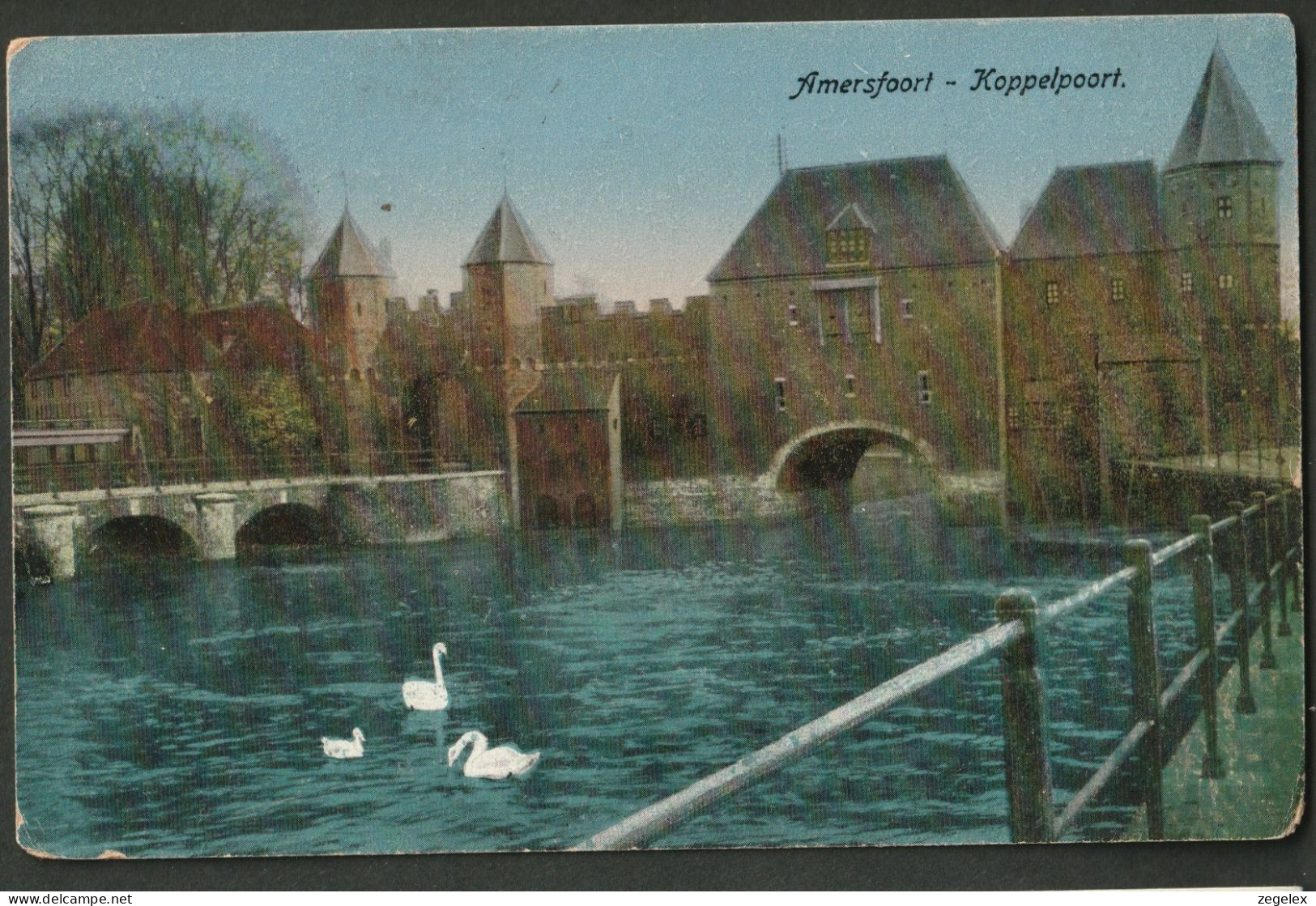 Amersfoort 1918 - Koppelpoort Met Zwanen - Amersfoort