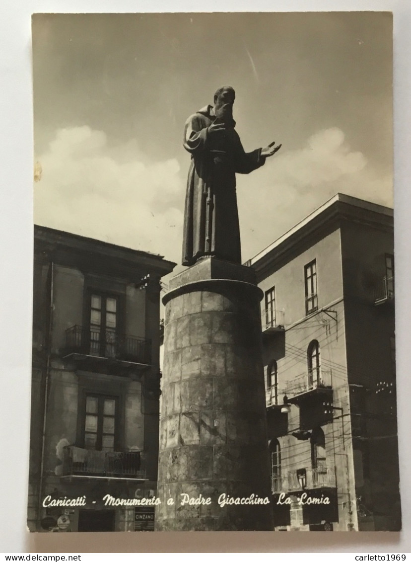 CANICATTÍ - MONUMENTO A PADRE GIOACCHINO LA LOMIA - VIAGGIATA FG - Agrigento