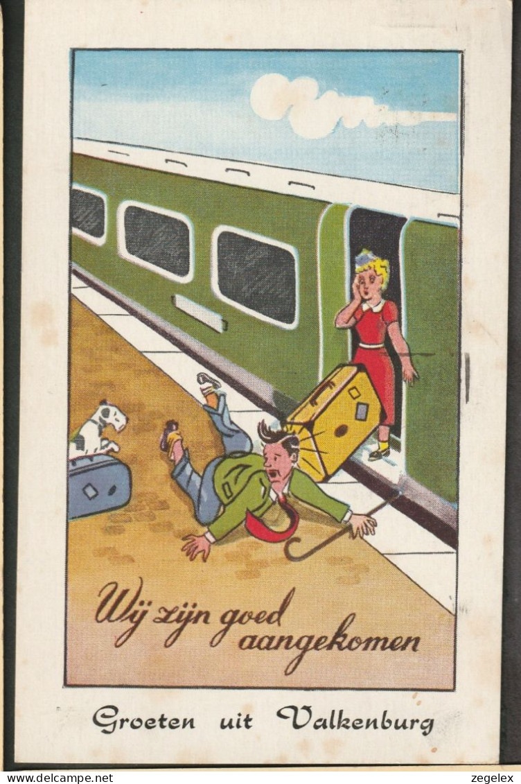 Valkenburg 1959 - Groeten Uit Valkenburg "Wij Zijn Goed Aangekomen" - Trein, Train - Valkenburg