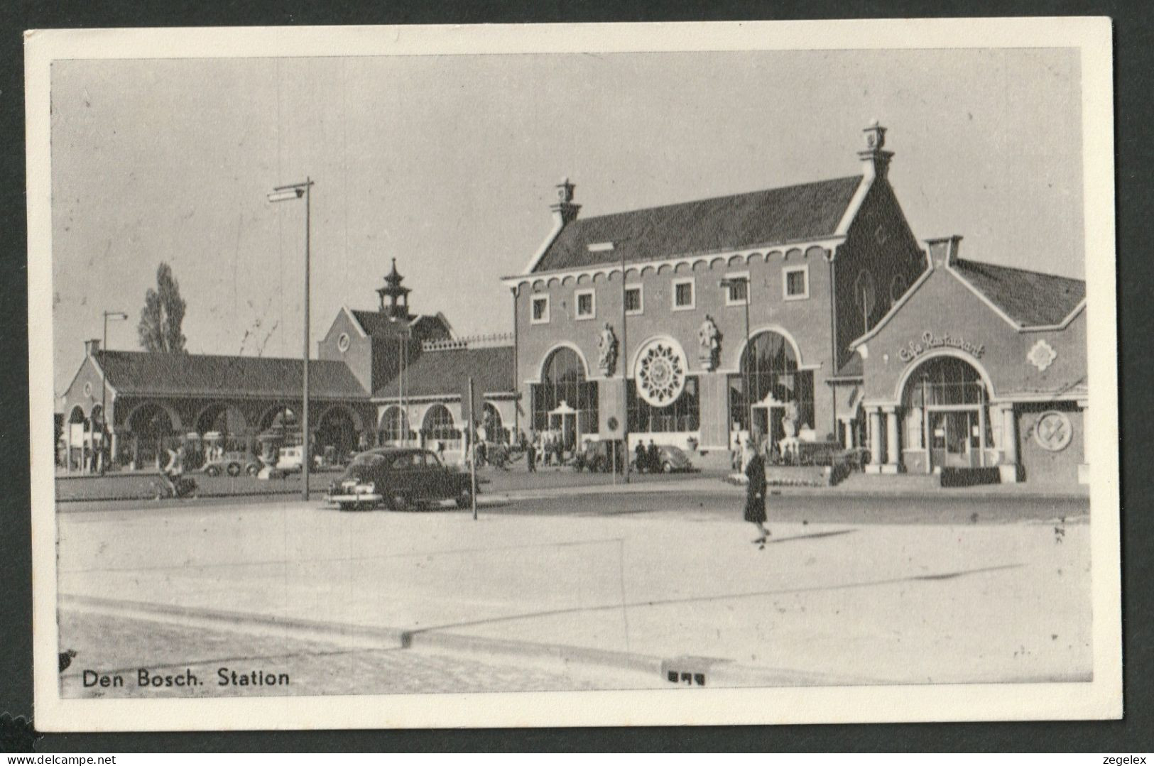 Den Bosch 1959 - Station Met Volkswagen Kever VW - 's-Hertogenbosch