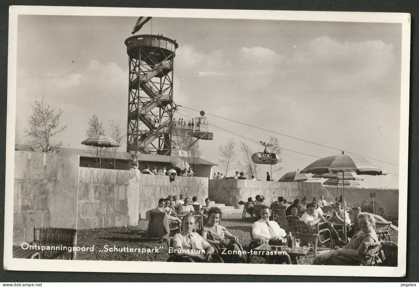 Brunssum - Ontspanningsoord "Schutterspark" Zonneterrassen Met Kabelbaan En Uitkijktoren - Brunssum