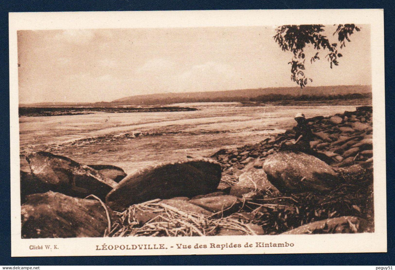 Congo Belge. Léopoldville. Vue Des Rapides De Kintambo Sur Le Fleuve Congo.( îles Des Singes). - Kinshasa - Leopoldville