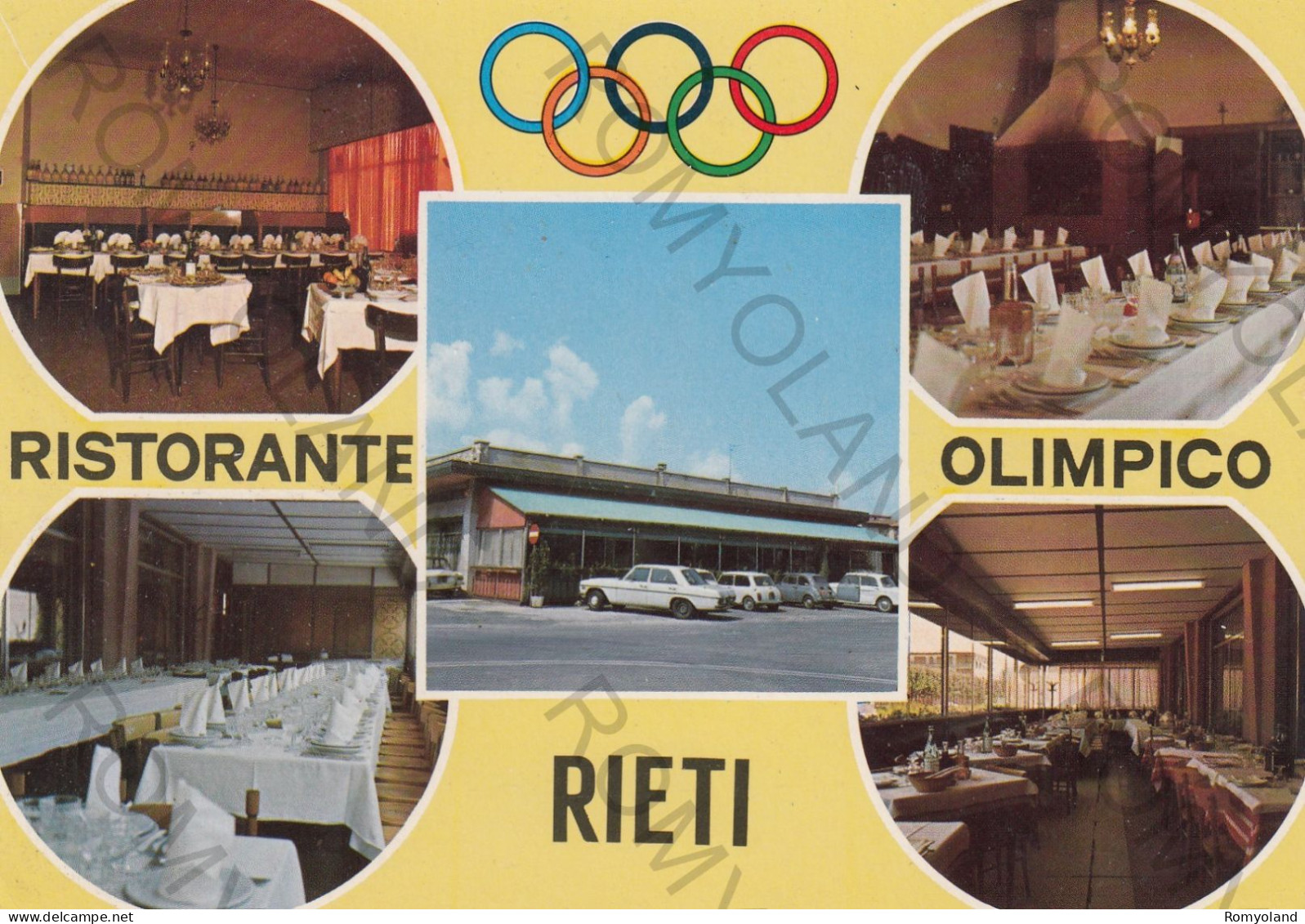 CARTOLINA  B13 RIETI,LAZIO-RISTORANTE "OLIMPICO"-STORIA,CULTURA,MEMORIA,RELIGIONE,BELLA ITALIA,NON VIAGGIATA (1978) - Rieti