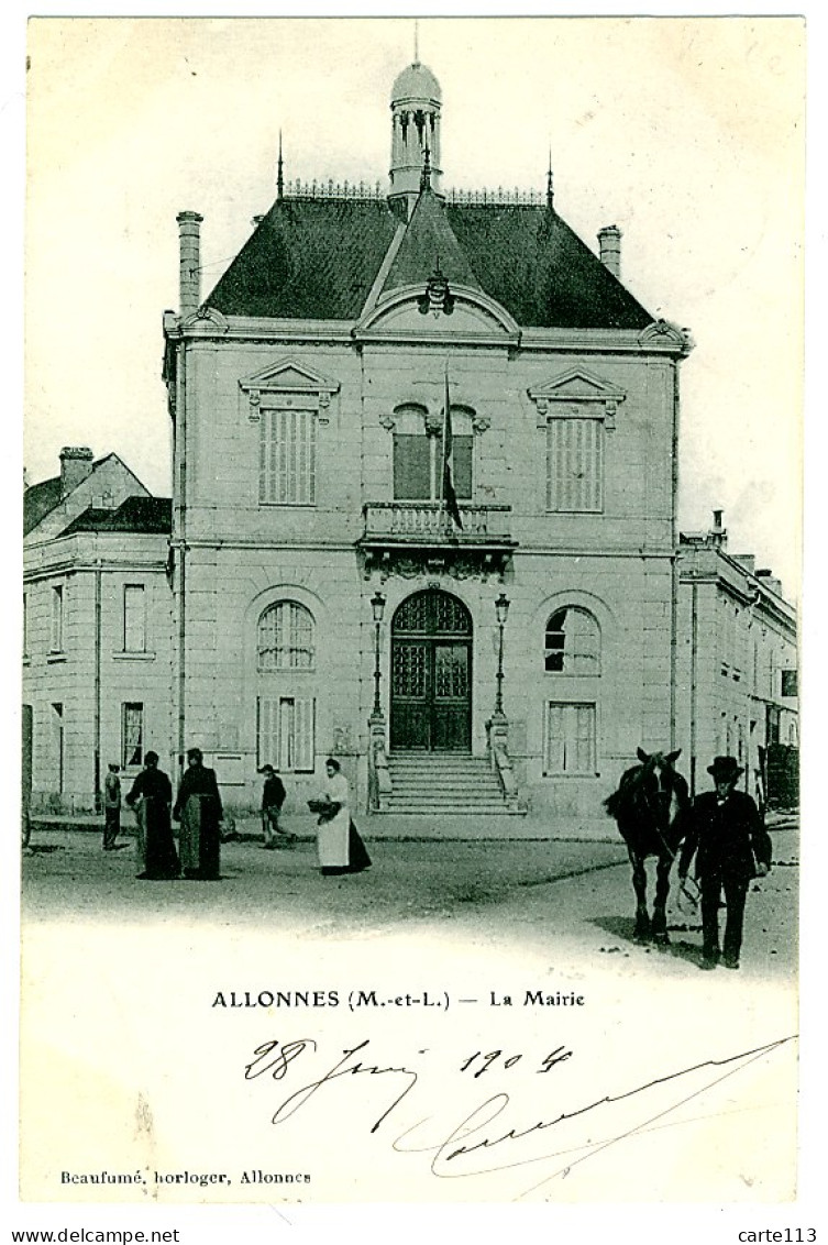 49 - B3346CPA - ALLONNES - La Mairie - Parfait état - MAINE ET LOIRE - Allonnes