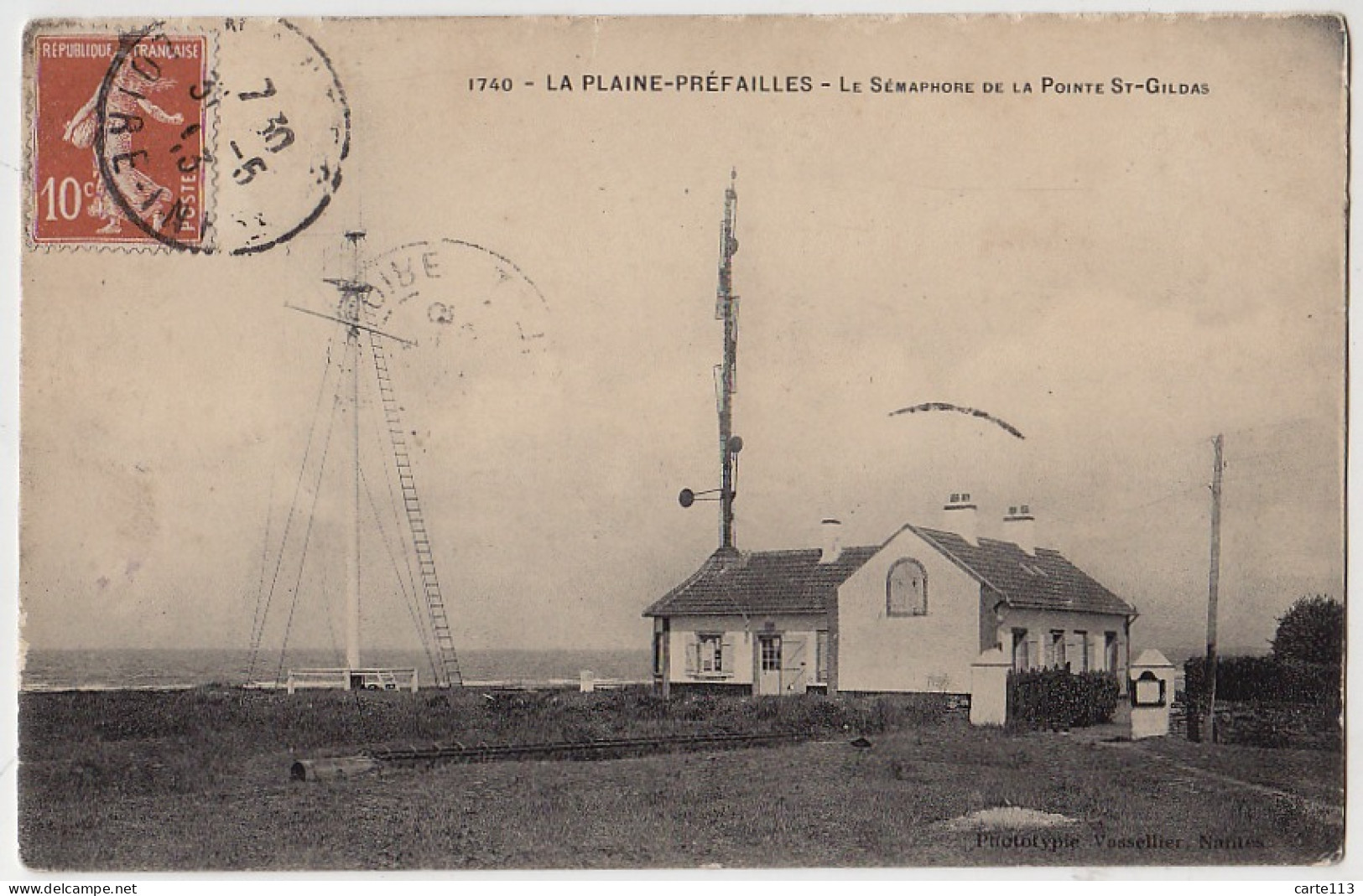 44 - B17559CPA - LA PLAINE - PREFAILLES - Le Semaphore De La Pointe Saint Gildas - Bon état - LOIRE-ATLANTIQUE - La-Plaine-sur-Mer