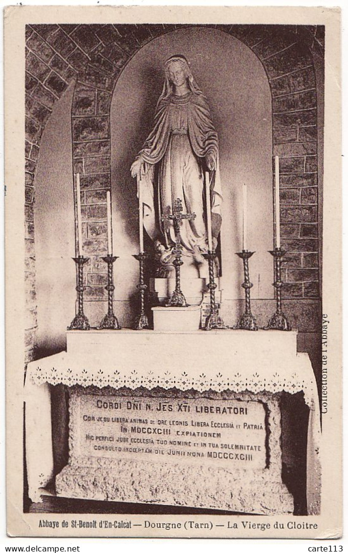 81 - B16546CPA - DOURGNE - La Vierge Du Cloitre, Abbaye De St Benoit En Calcat - Très Bon état - TARN - Saint Sulpice