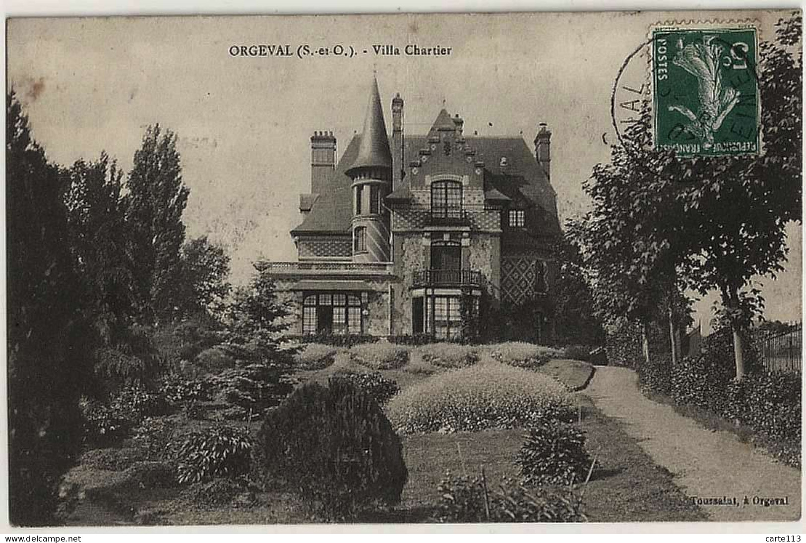 78 - B31010CPA - ORGEVAL - Villa Chartier - Très Bon état - YVELINES - Orgeval