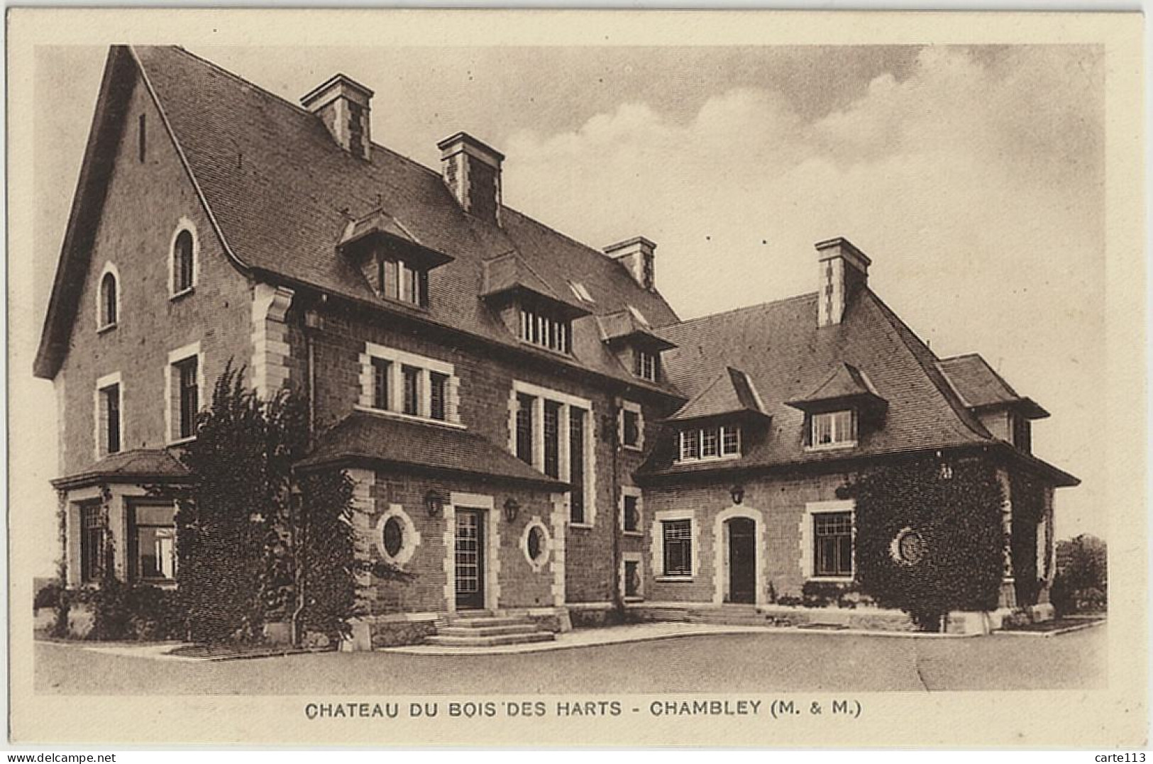 54 - B30841CPA - CHAMBLEY - Chateau Du Bois Des Harts - Parfait état - MEURTHE-ET-MOSELLE - Chambley Bussieres