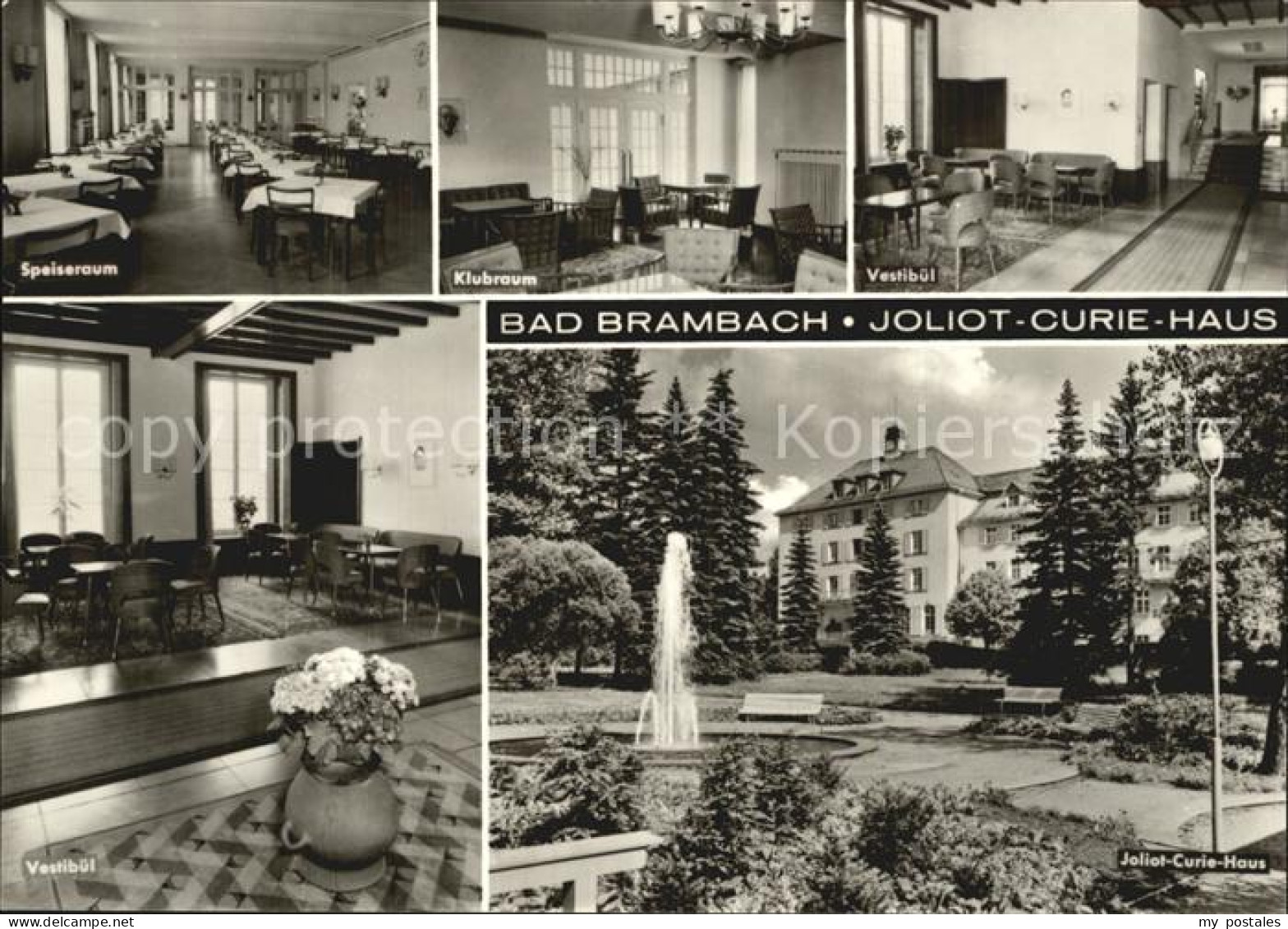 72407951 Bad Brambach Joliot Curie Haus Speiseraum Klubraum Vestibuel Bad Bramba - Bad Brambach