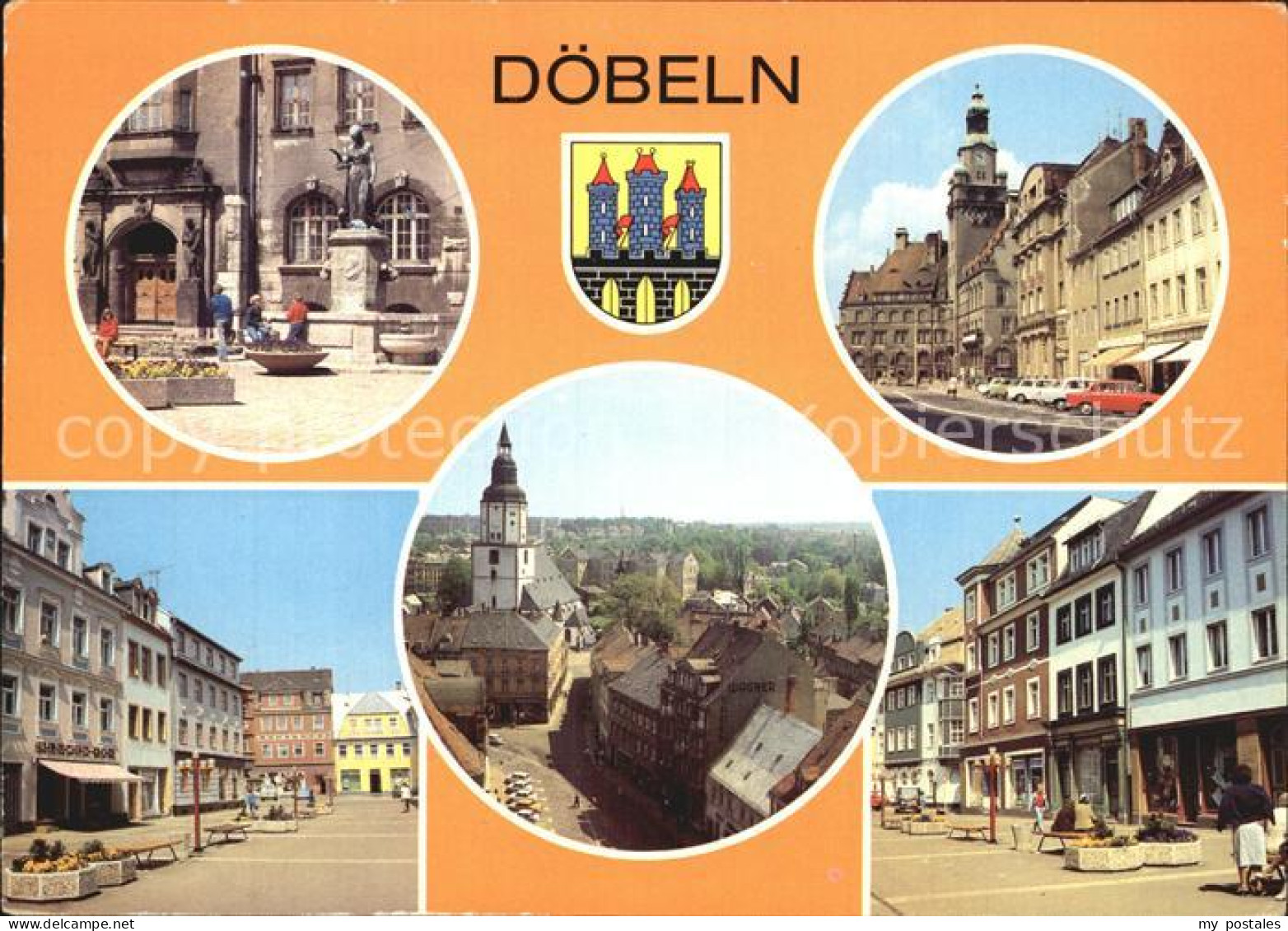 72406745 Doebeln Schlegel Brunnen Rathaus Ernst Thaelmann Platz Doebeln - Doebeln