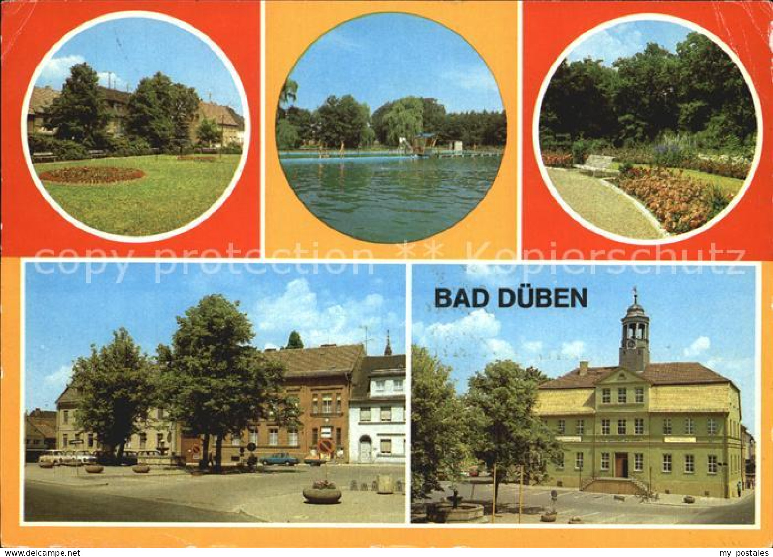 72406734 Bad Dueben Platz Der Jugend Waldbad Hammermuehle Kurpark Markt Rathaus  - Bad Dueben