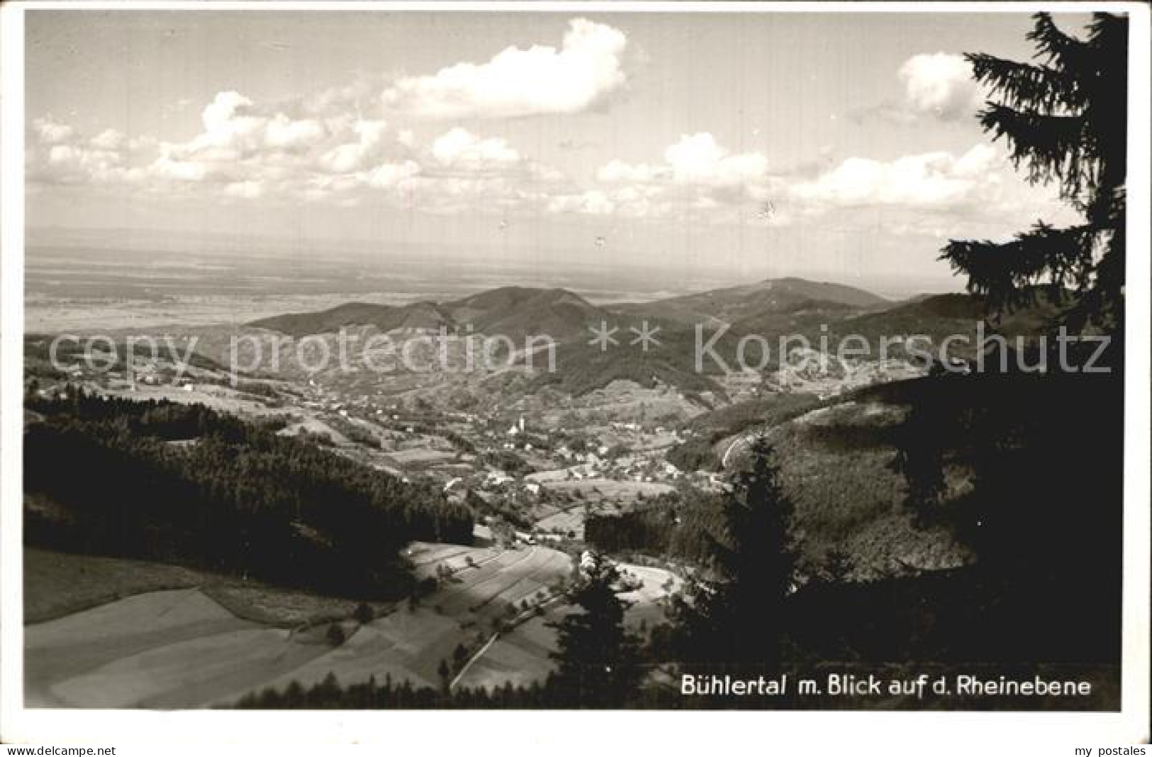 72406260 Buehlertal Blick Auf Die Rheinebene Buehlertal - Buehlertal