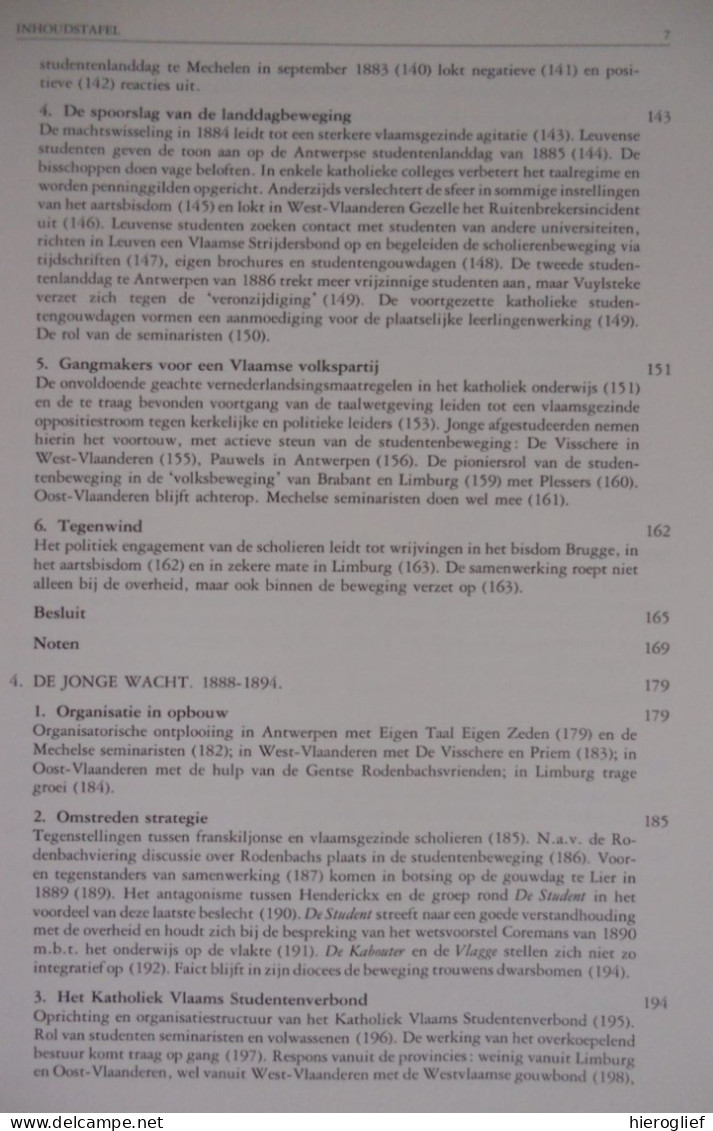 BEWOGEN JEUGD - Vlaanderen 1830-1895 Ontstaan En Ontwikkeling Vd Vlaamse Studenten Beweging Door Lieve Gevers ° Turnhout - Histoire