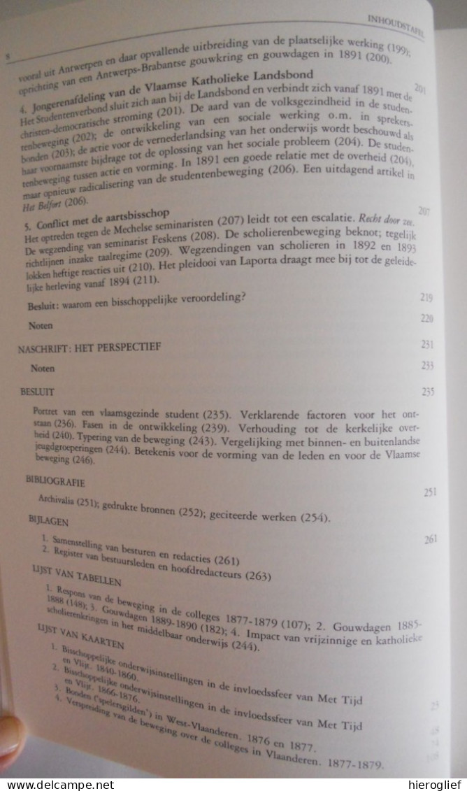 BEWOGEN JEUGD - Vlaanderen 1830-1895 Ontstaan en ontwikkeling vd Vlaamse studenten beweging door Lieve Gevers ° Turnhout