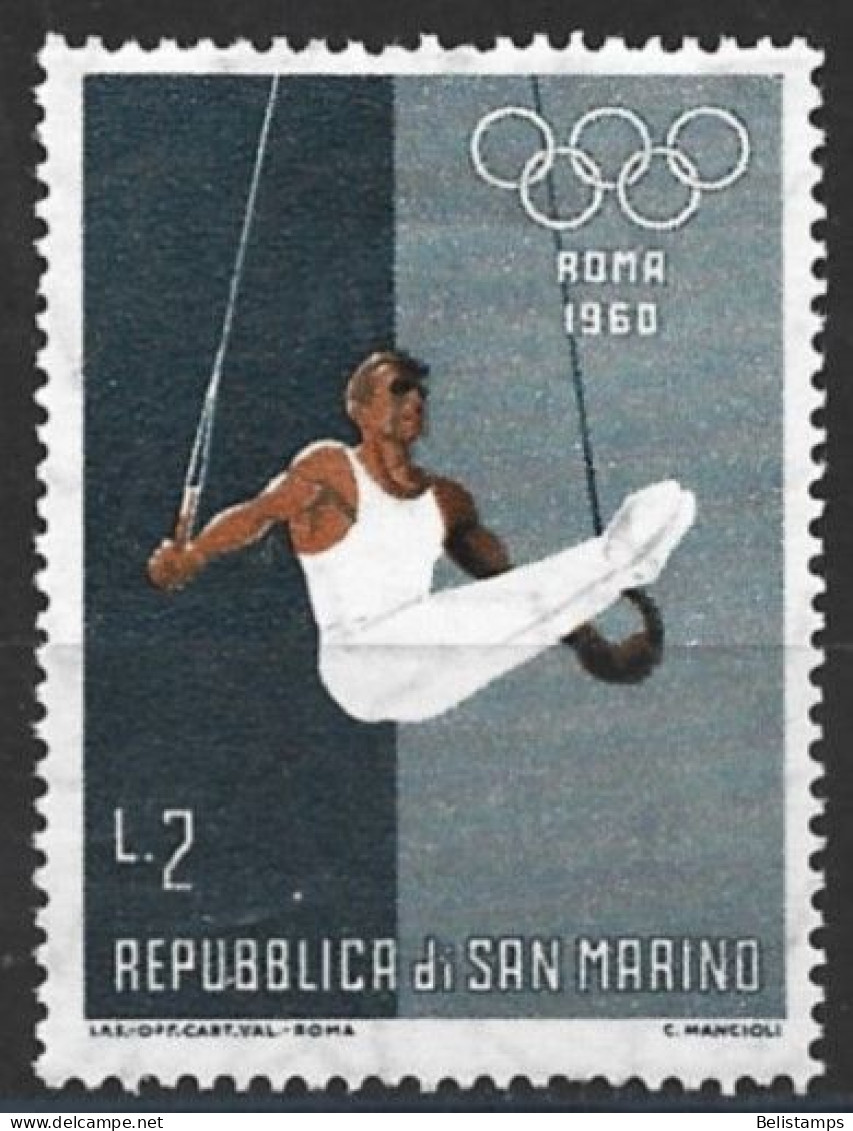 San Marino 1960. Scott #457 (MH) Olympic Games, Rome, Gymnastics - Neufs