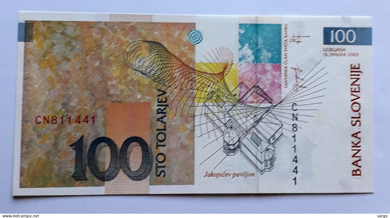 SLOVENIA  - 50 TOLARJEV  - P 13 (1992) -- UNC - BANKNOTES - PAPER MONEY - CARTAMONETA - - Slowenien