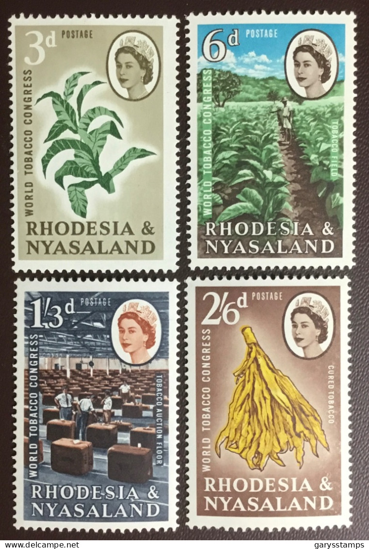 Rhodesia & Nyasaland 1963 Tobacco Congress Plants MNH - Tabac