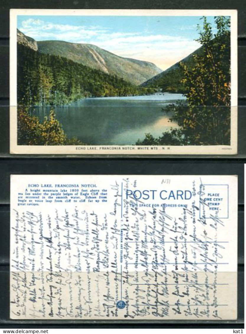 K20693)Ansichtskarte: Franconia Notch, Echo Lake - Autres & Non Classés