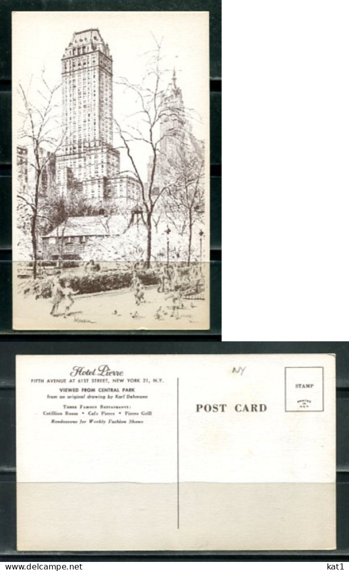 K20703)Ansichtskarte: New York, Hotel Pierre - Altri Monumenti, Edifici