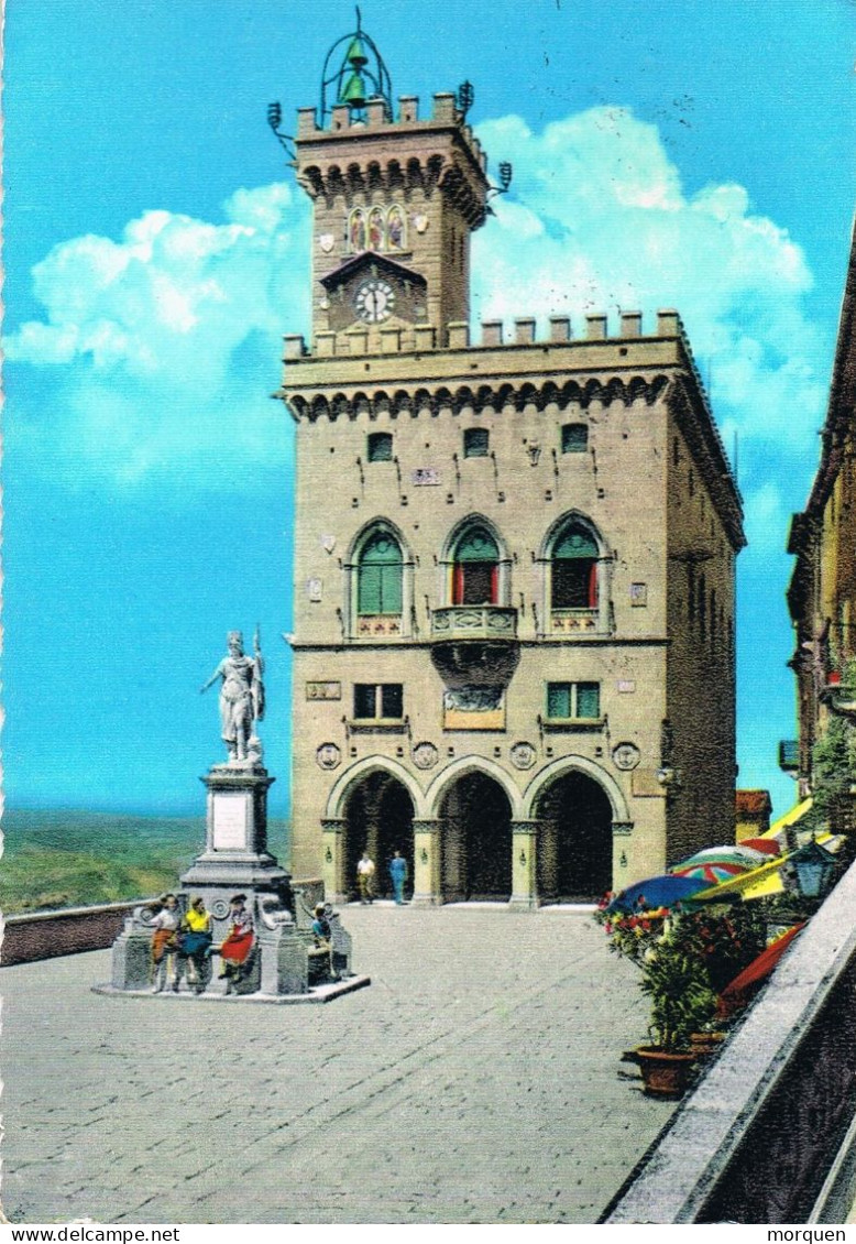 54017. Postal SAN MARINO 1974. Vista Palacio Frl Gobierno - Brieven En Documenten