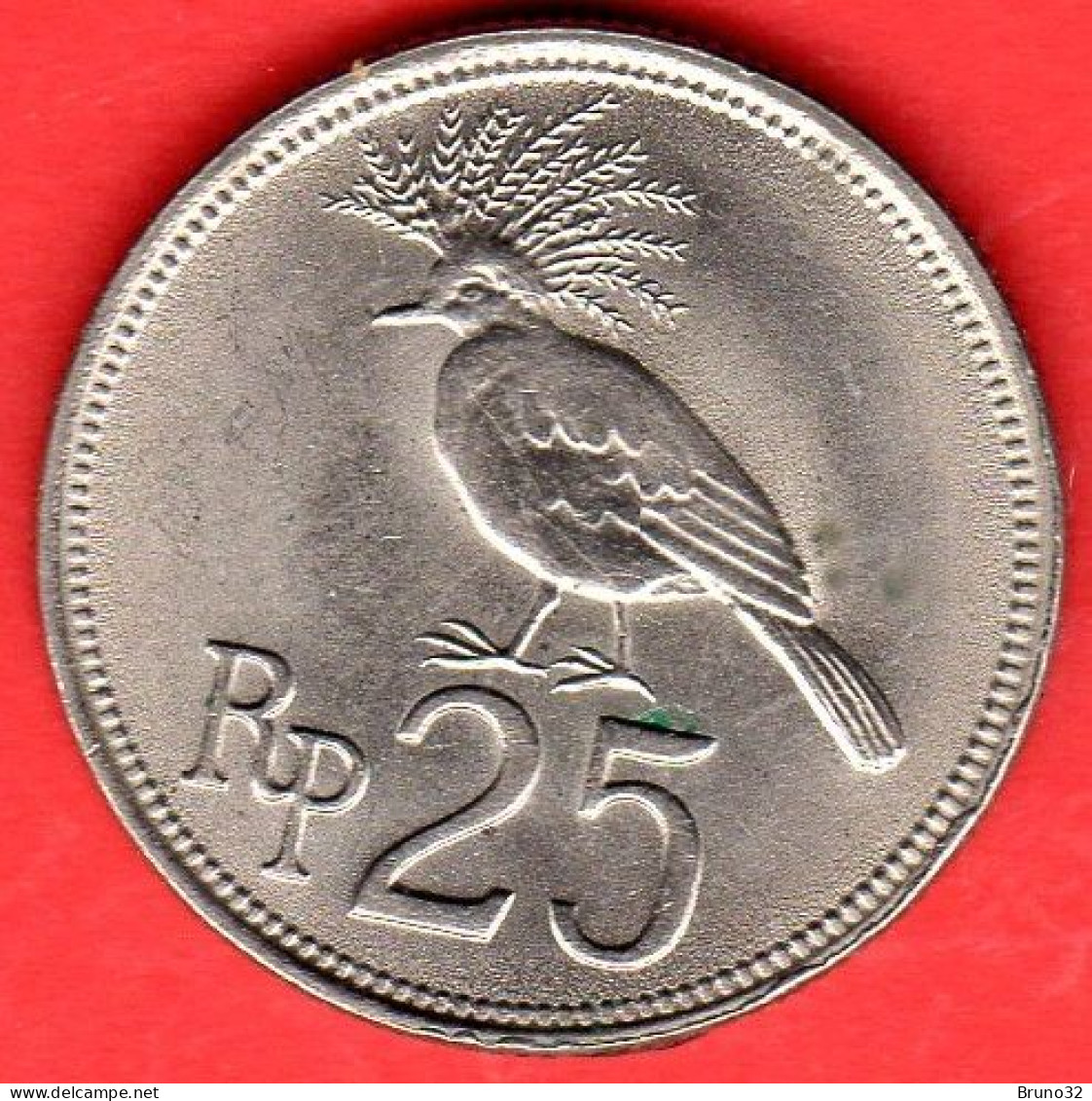 Indonesia - 1971 - 25 Rupiah - Bird - QFDC/aUNC - Come Da Foto - Indonesia