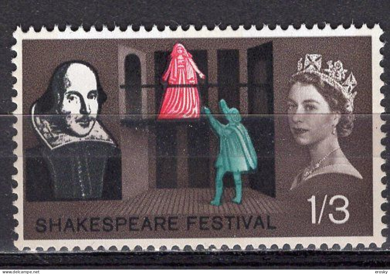 P2038 - GRANDE BRETAGNE Yv N°384 ** SHAKESPEARE - Neufs