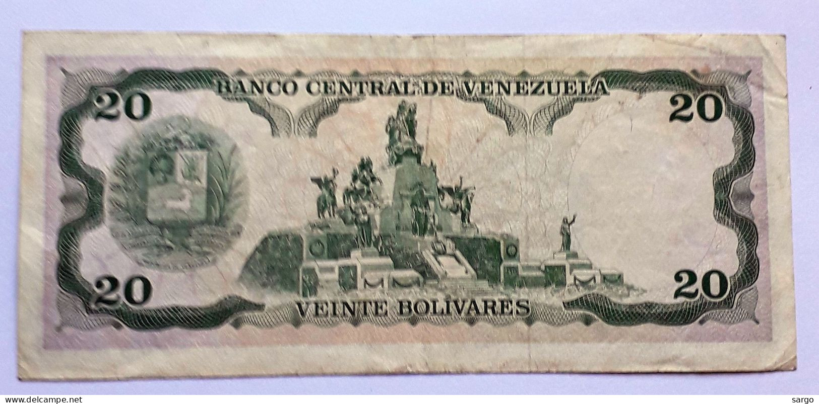 VENEZUELA  -20 BOLIVARES - P 63 E (1995) - CIRC -  BANKNOTES - PAPER MONEY - Venezuela