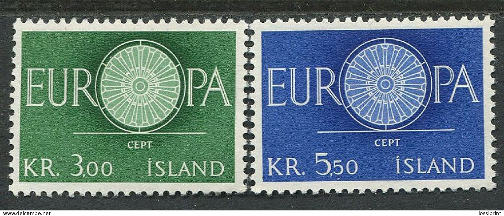 Iceland:Island:Unused Stamps EUROPA Cept 1960, MNH - 1960