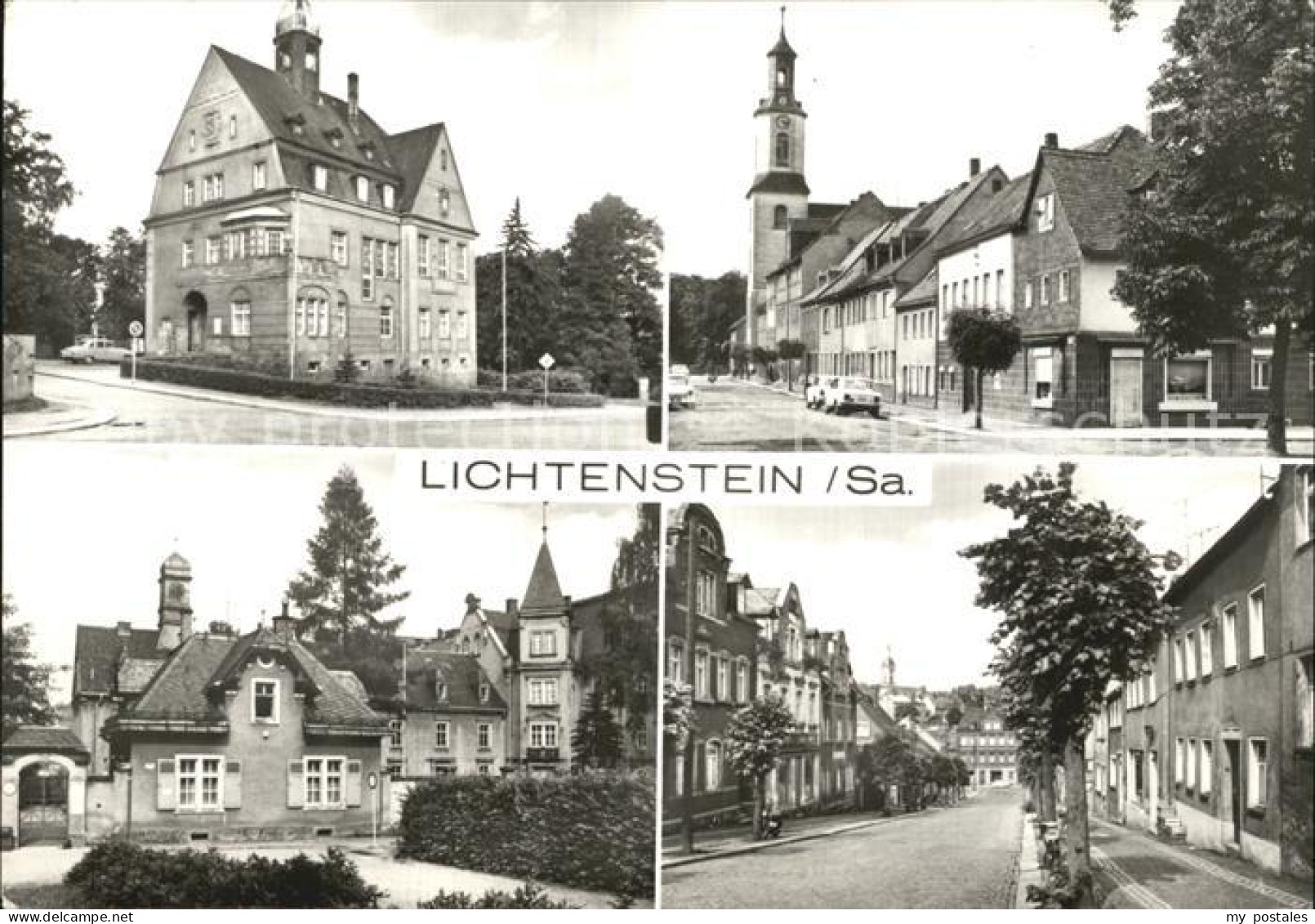 72402262 Lichtenstein Hohenstein-Ernstthal Rathaus Poststr Seminargaesschen Aug  - Hohenstein-Ernstthal