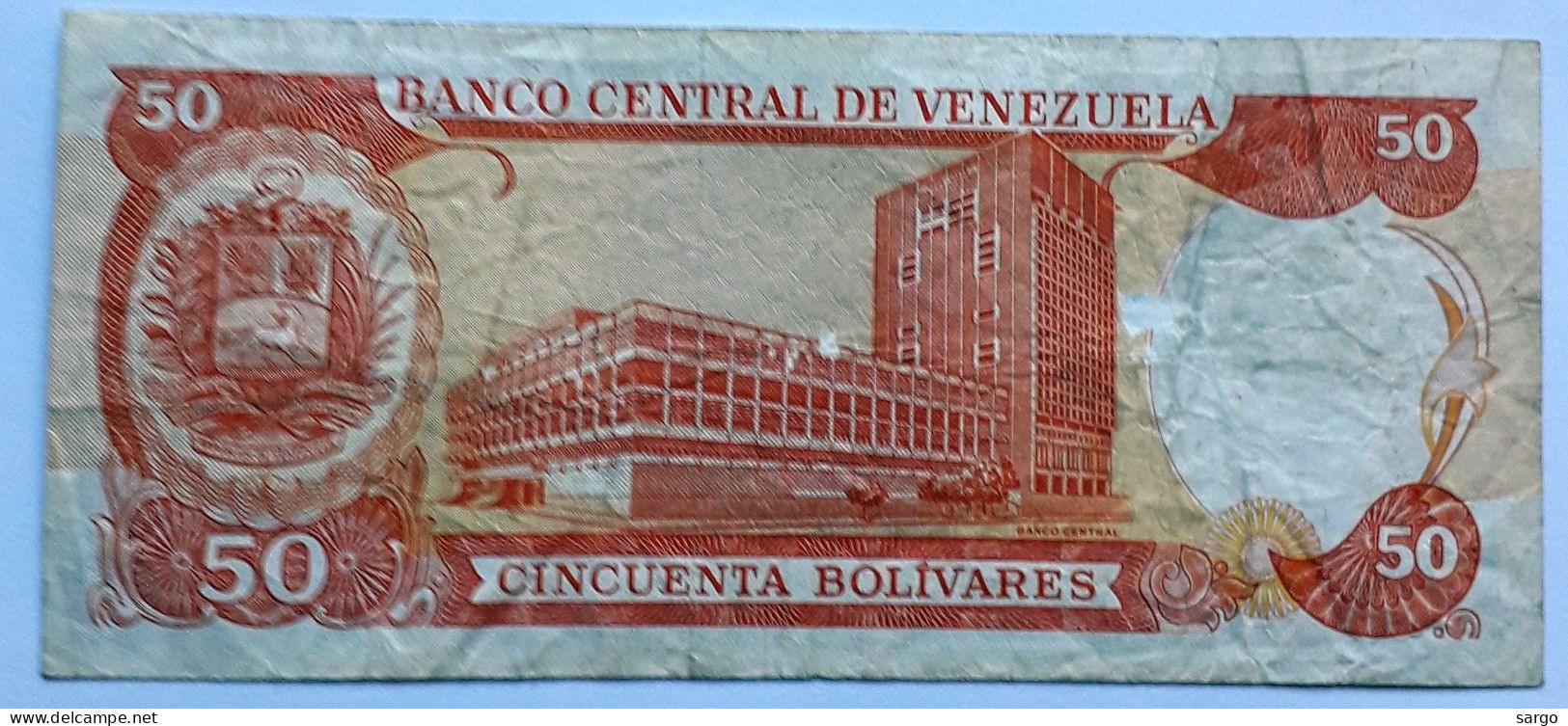 VENEZUELA  - 50 BOLIVARES - P 65 E (1995) - CIRC -  BANKNOTES - PAPER MONEY - Venezuela