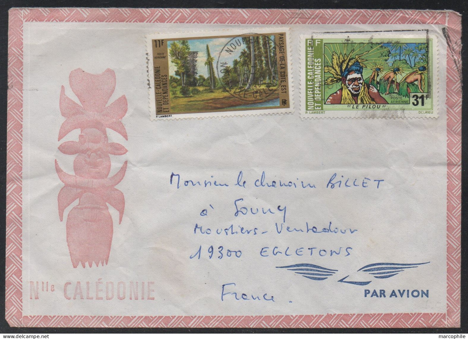 NOUVELE CALEDONIE - NOUMEA / 1975 LETTRE AVION  ==> FRANCE  (ref 4943) - Storia Postale