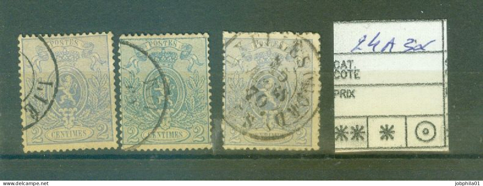 24A  3x   Côte 330€ - 1866-1867 Coat Of Arms