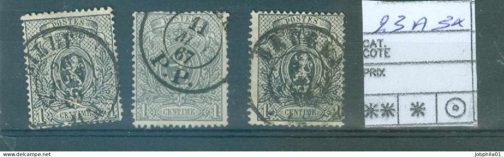 23A  3x   Côte 42€ - 1866-1867 Coat Of Arms