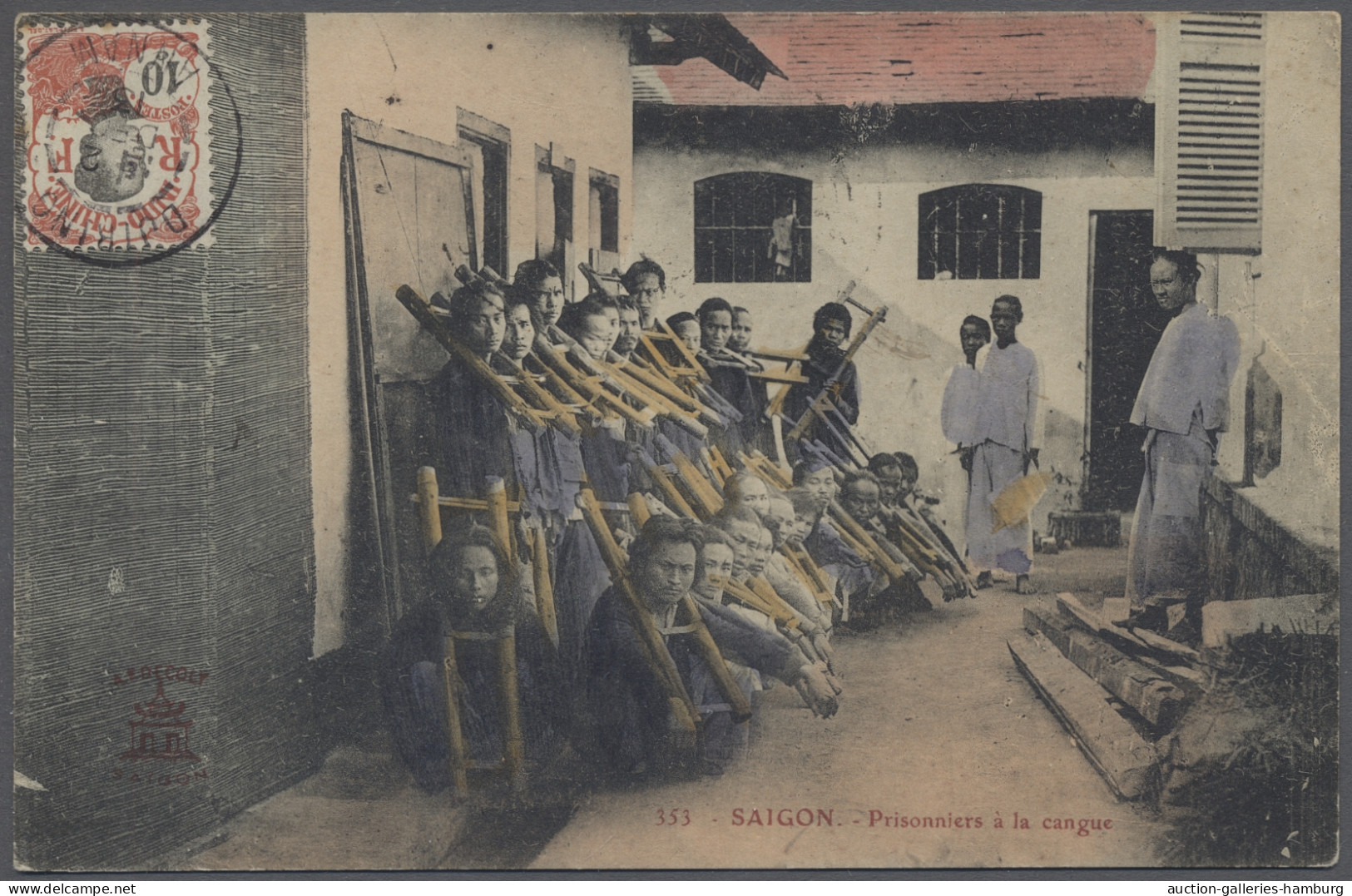 French Indochine: 1907-23, Sechs Gelaufene Ansichtskarten, U.a. Aus Kambodscha, - Sonstige & Ohne Zuordnung