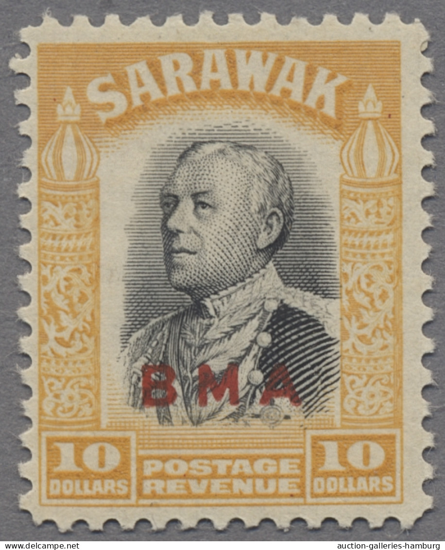 Malayan States - Sarawak: Mi.No.126-145, Hinged, Small Value 4c. Perf Fault, Oth - Otros