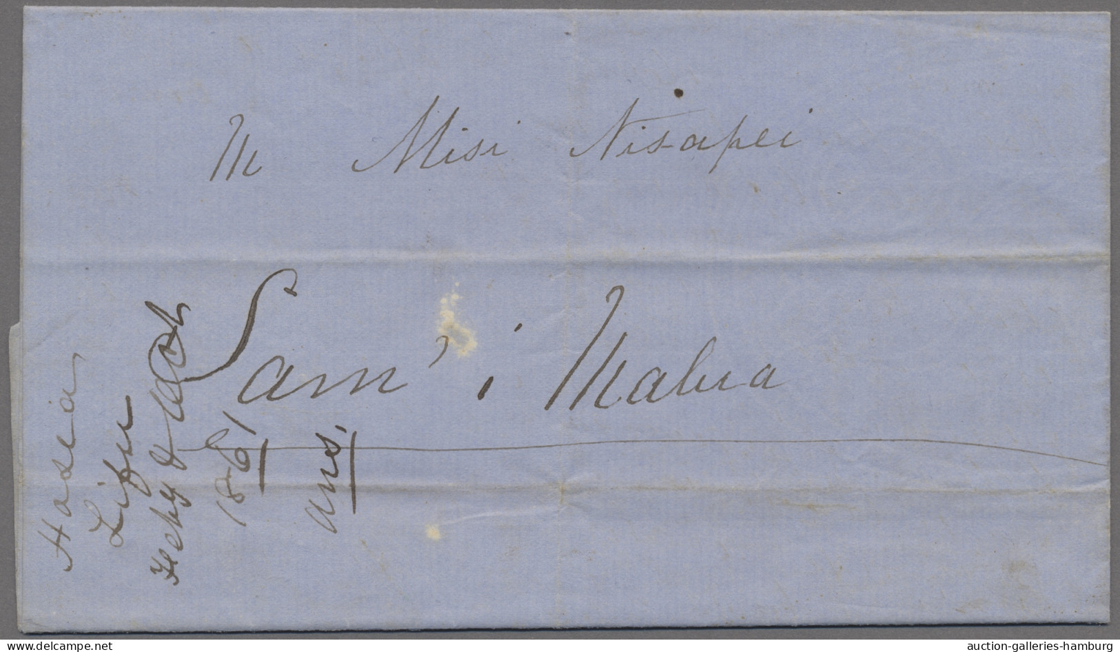 Samoa: 1861, Feb 5, Domestic EL Written In Samoan Language From Lifu To Malua, V - Samoa