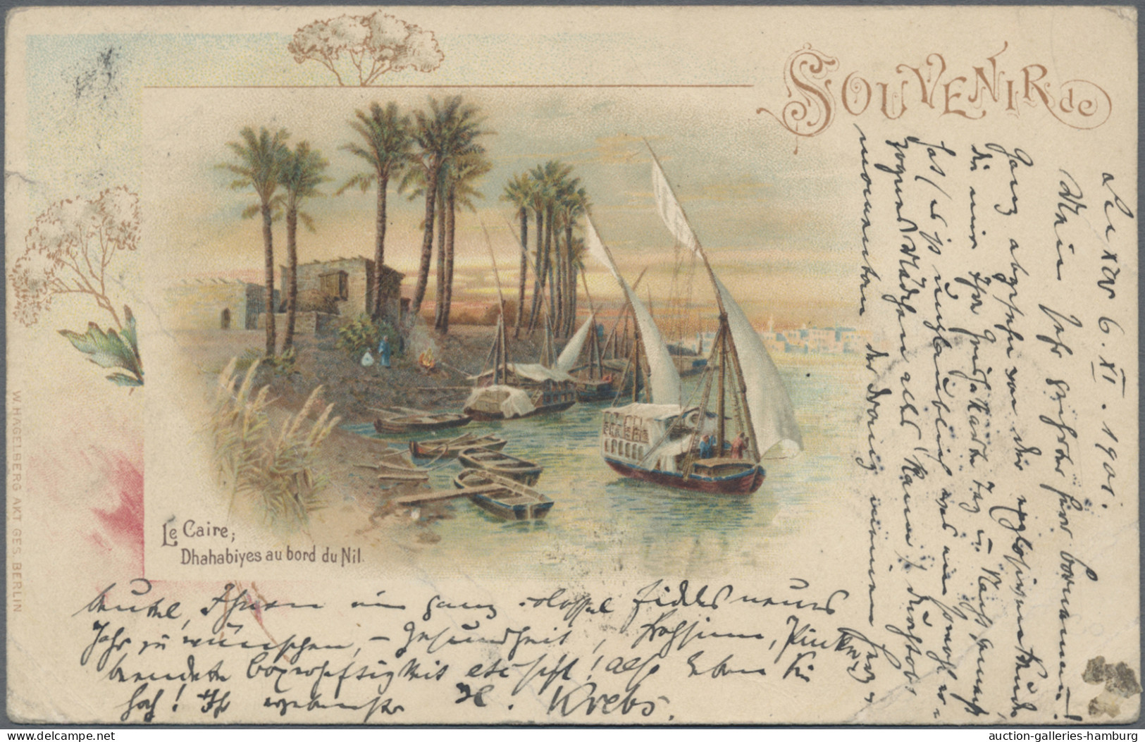 Egypt: 1901, 2 Mill Green, Vertical Pair, Tied By Bilingual Double Circle "LUXOR - 1915-1921 British Protectorate