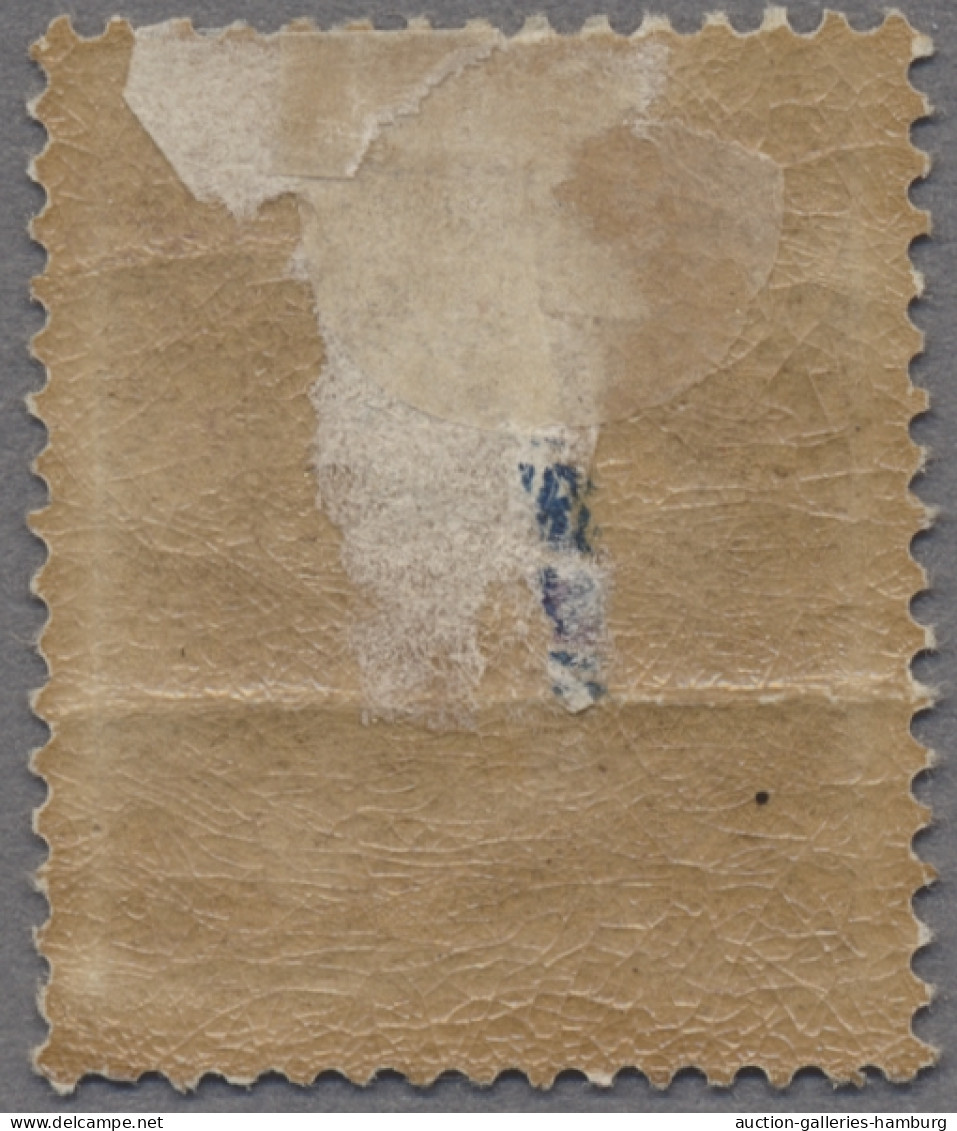 Belgian Congo: 1886, "Leopold II." 5 Fr. Violett In Der 15er Zähnung, Mit Waager - Unused Stamps