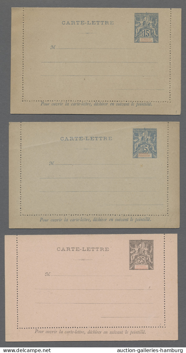 Sainte-Marie: 13 Postal Stationeries, Nearly All Different, Unused. ÷ 1892, 13 M - Other & Unclassified