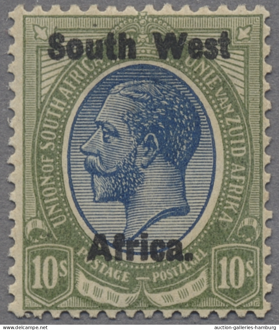 South West Africa: 1923, The First Issue Complete, Hinged Set In High Standard Q - Afrique Du Sud-Ouest (1923-1990)