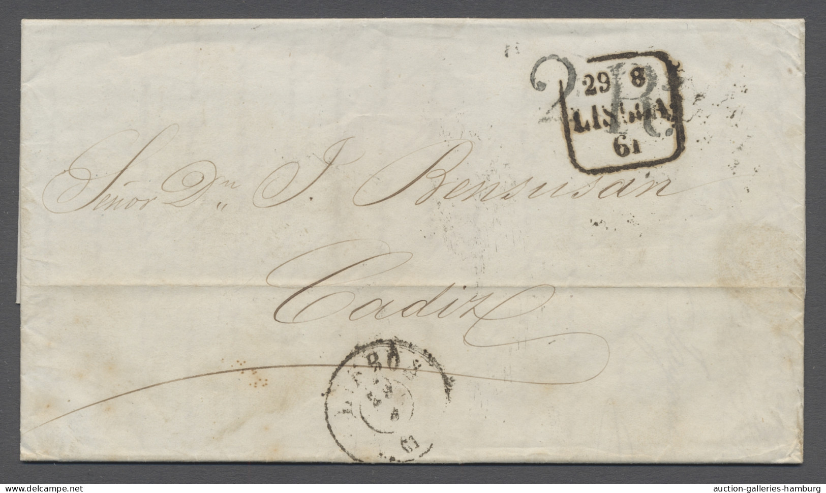 Argentina -  Pre Adhesives  / Stampless Covers: 1861, EL From BUENOS AYRES To Ca - Prefilatelia